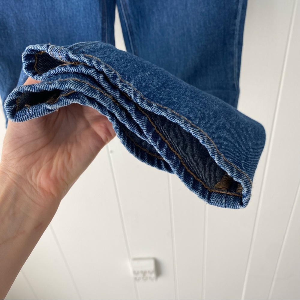 Kirkland Signature Womens Blue Denim Jeans Straight Fit High Rise Size 6 NWT - Picture 7 of 14